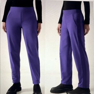 NWT Athleta Brooklyn Lined Pant Purple Size 6